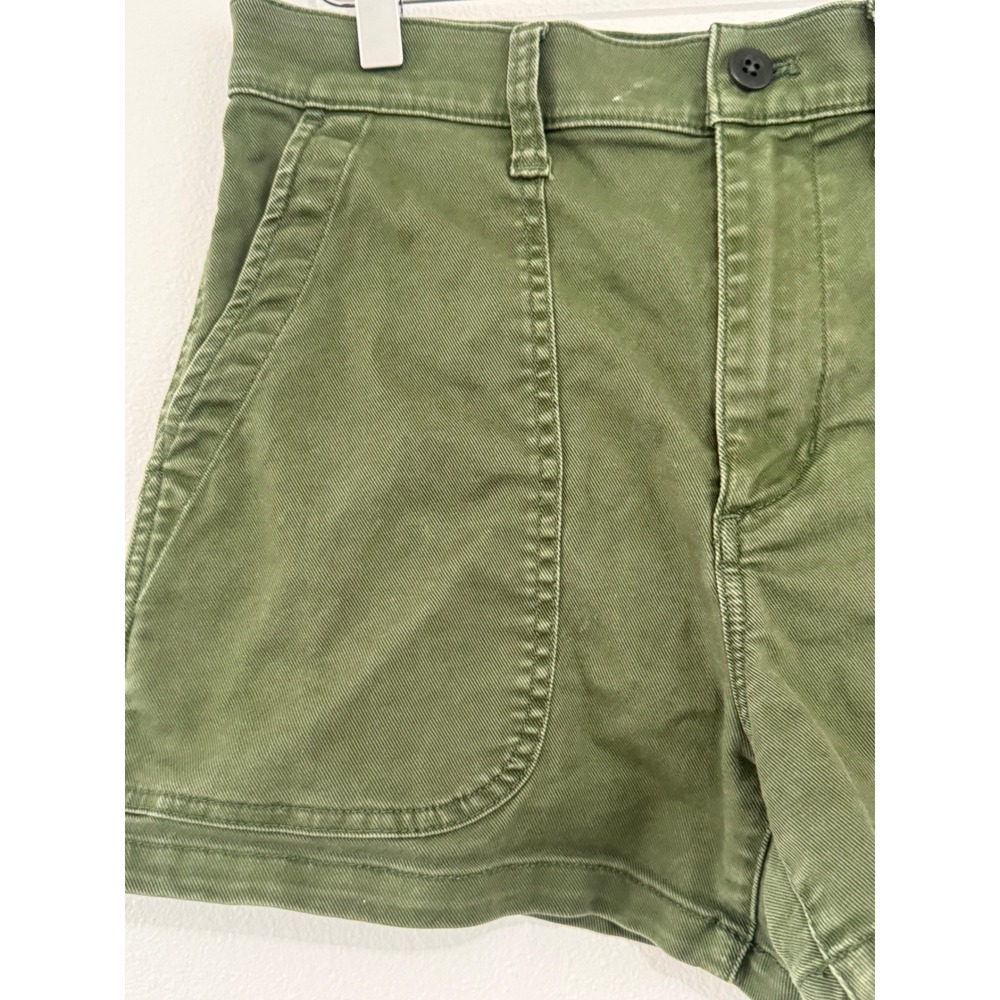 Madewell | Olive Green Perfect Vintage Fatigue Shorts Cotton Twill - Picture 3 of 5